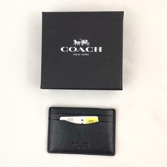 Coach leather card case box
